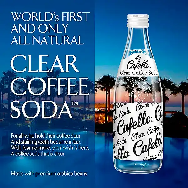 cafello brand cola coffe drink packaging design